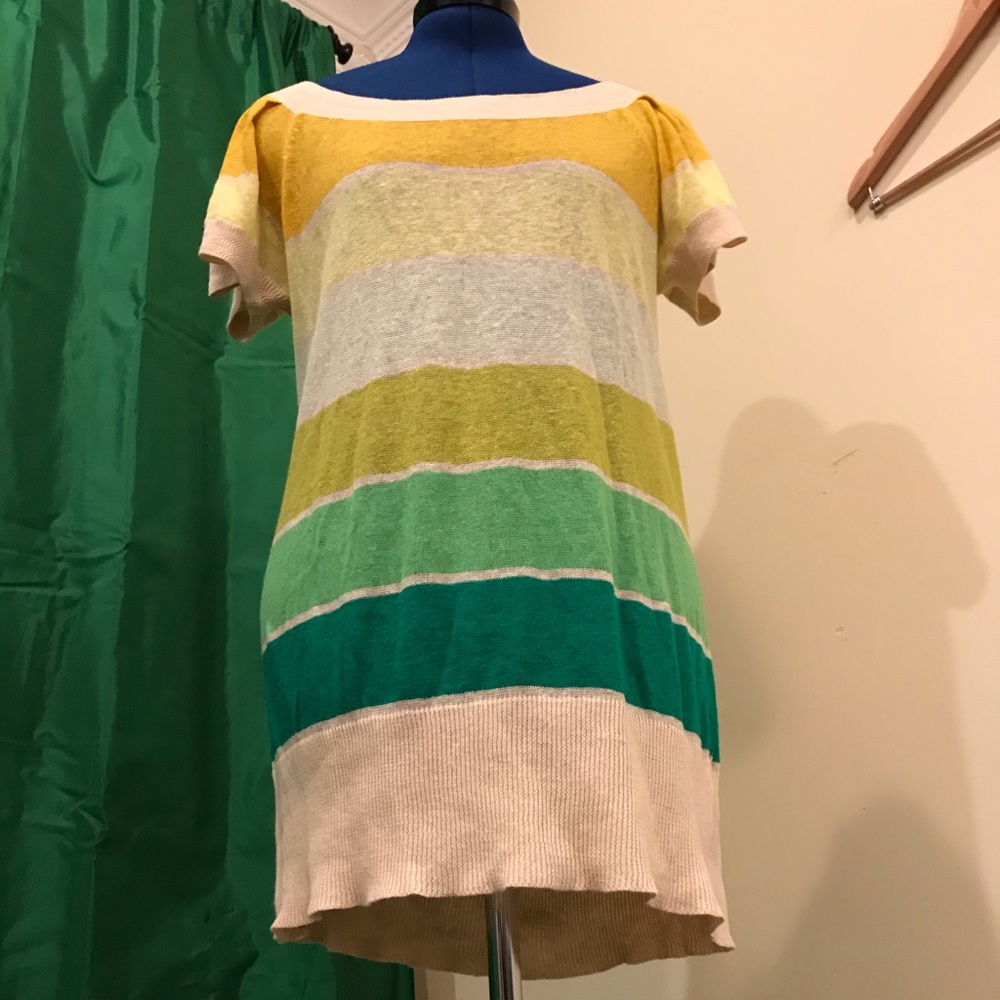 NWOT Free People Horizontal Block Striped Sweater